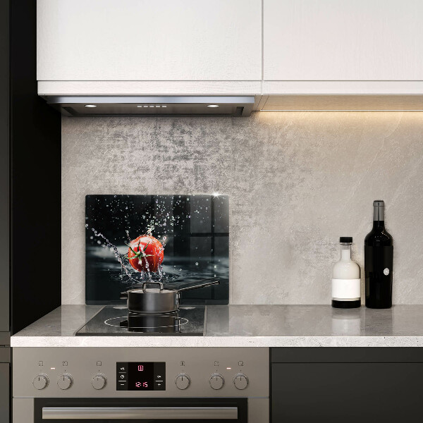 Tagliere in vetro Pomodoro in acqua