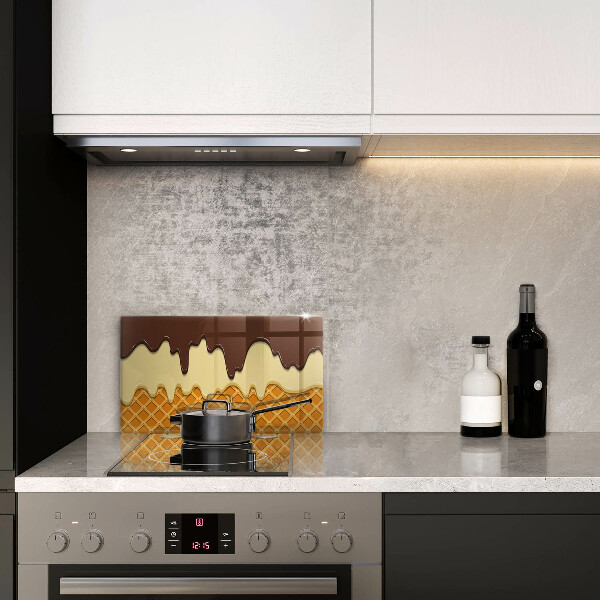 Tagliere in vetro Illustrazione del cono gelato