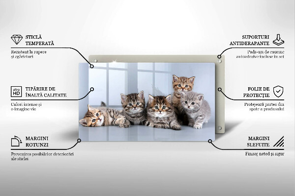 Tagliere in vetro temperato Piccoli e dolci gattini