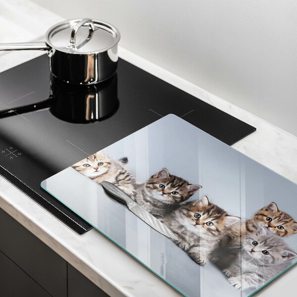 Tagliere in vetro temperato Piccoli e dolci gattini