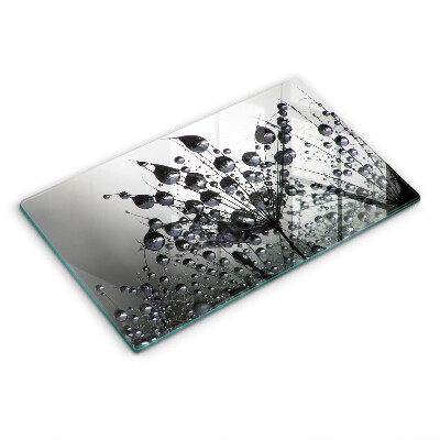 Tagliere in vetro temperato Denti di leone e rugiada