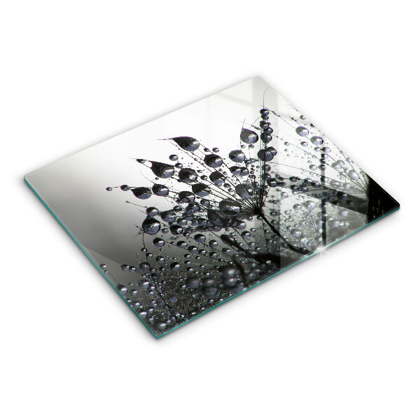 Tagliere in vetro temperato Denti di leone e rugiada