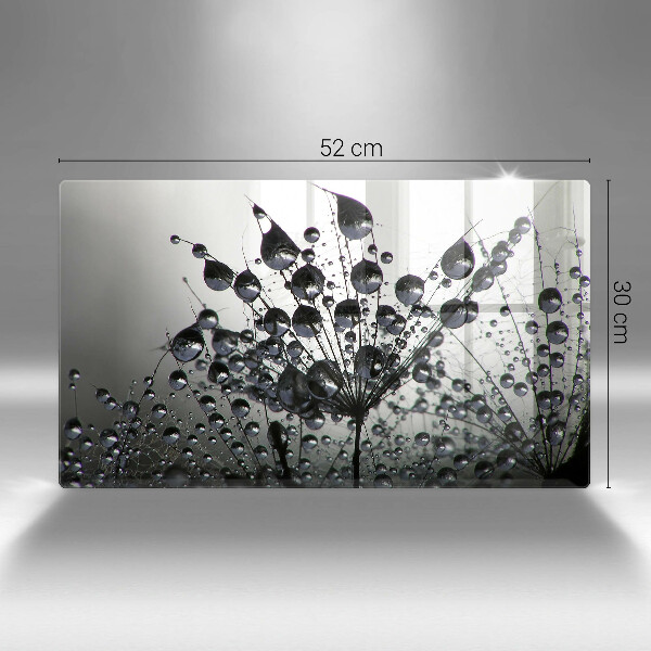 Tagliere in vetro temperato Denti di leone e rugiada