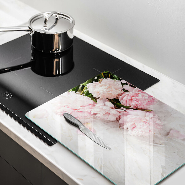 Tagliere in vetro temperato Delicati fiori di rose