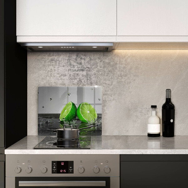 Tagliere in vetro Lime succosi e acqua