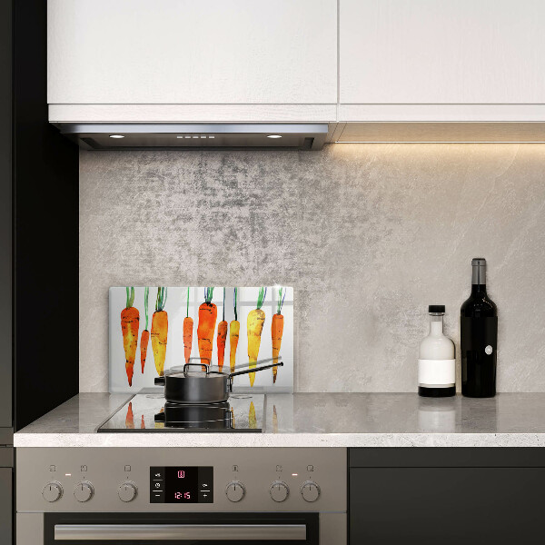 Tagliere in vetro Illustrazione della carota