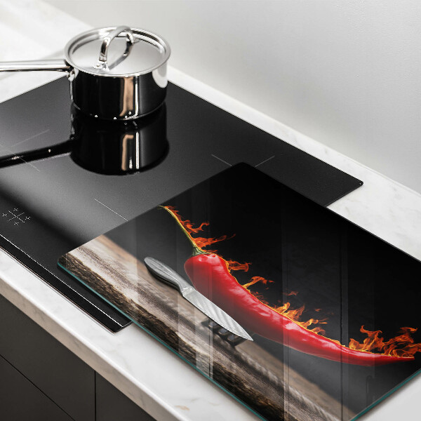 Tagliere in vetro Peperoncino piccante