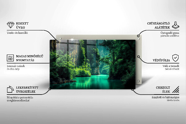 Tagliere in vetro Paesaggio lagunare