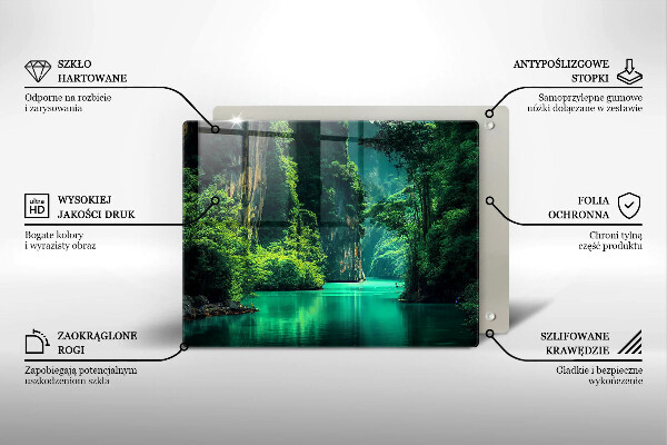 Tagliere in vetro Paesaggio lagunare