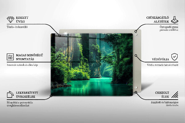 Tagliere in vetro Paesaggio lagunare