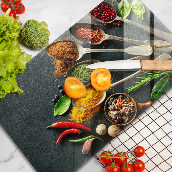 Tagliere in vetro Cucchiai da cucina di spezie