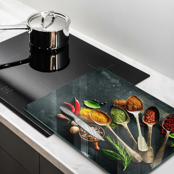 Tagliere in vetro Cucchiai da cucina di spezie