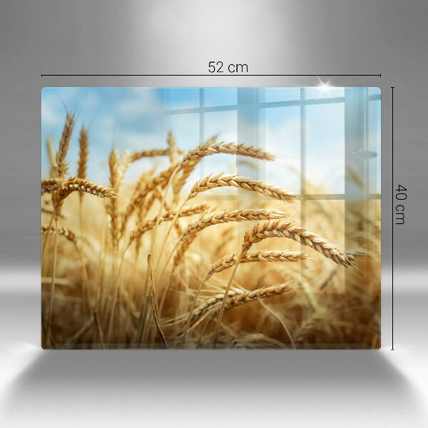 Tagliere in vetro Spighe di cereali nel campo