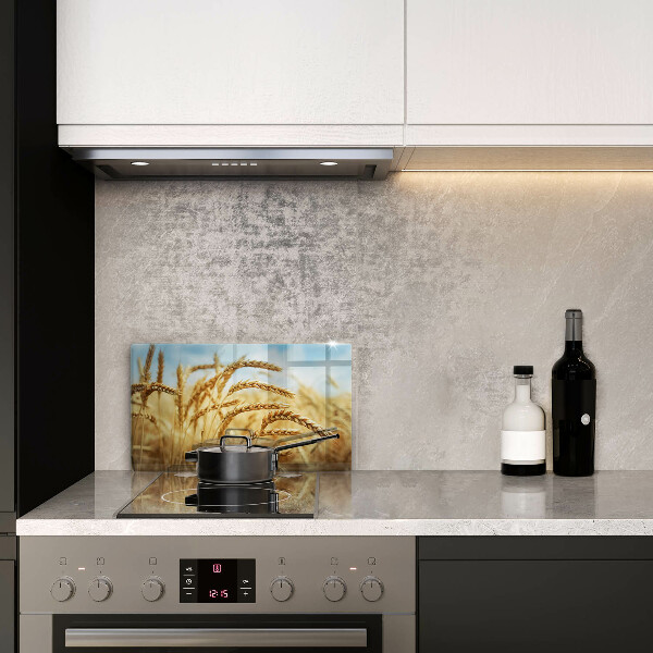 Tagliere in vetro Spighe di cereali nel campo