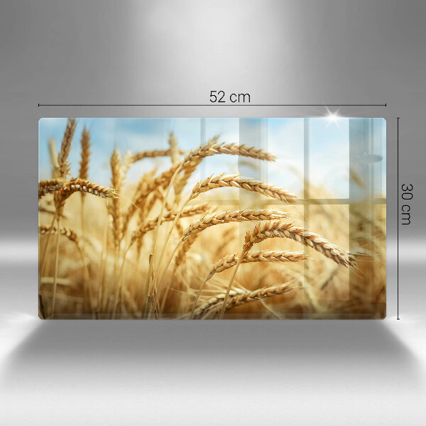 Tagliere in vetro Spighe di cereali nel campo