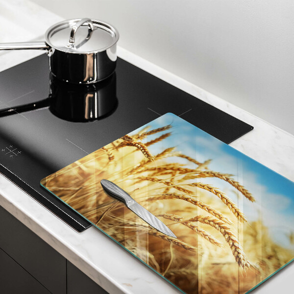 Tagliere in vetro Spighe di cereali nel campo