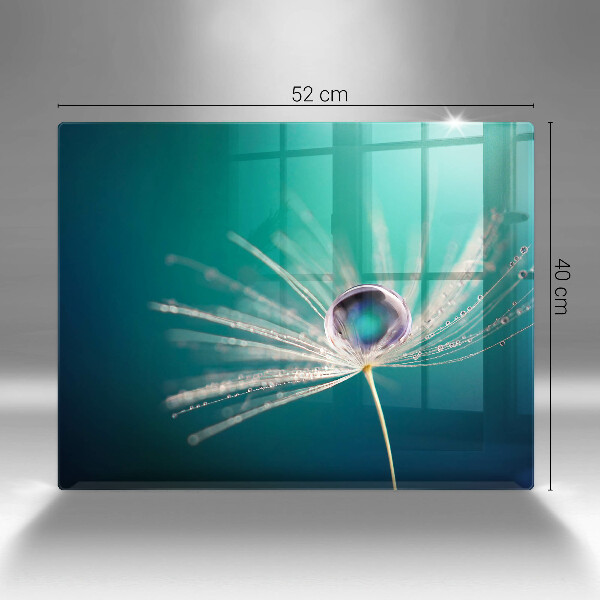 Tagliere in vetro Rugiada su un dente di leone