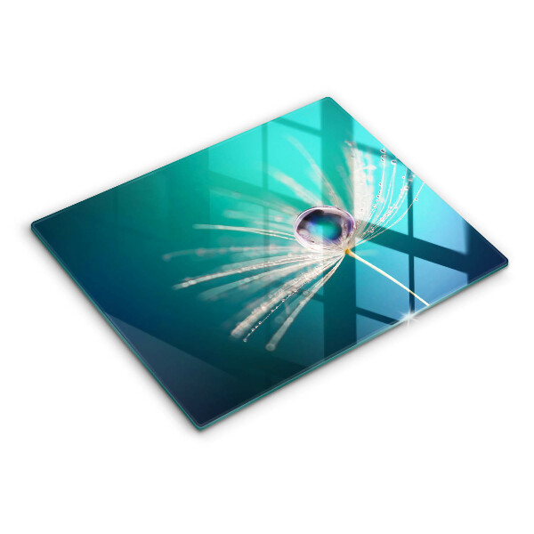 Tagliere in vetro Rugiada su un dente di leone