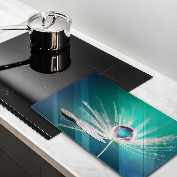 Tagliere in vetro Rugiada su un dente di leone