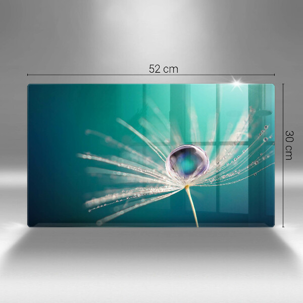 Tagliere in vetro Rugiada su un dente di leone