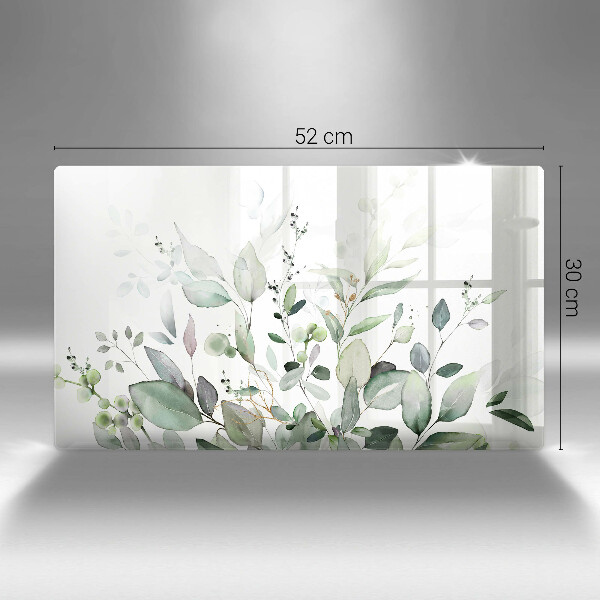 Tagliere in vetro Piante ad acquerello