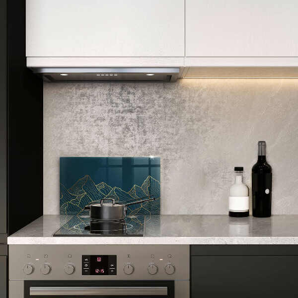 Tagliere in vetro Montagne astratte