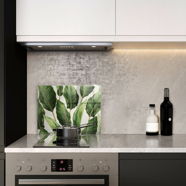 Tagliere in vetro Foglie di banana