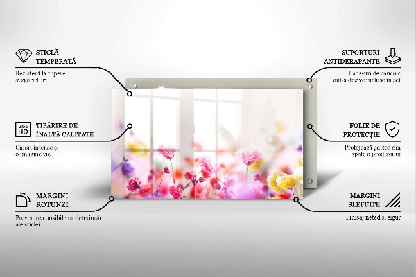 Tagliere in vetro Prato fiorito