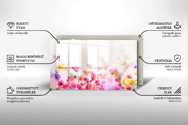 Tagliere in vetro Prato fiorito