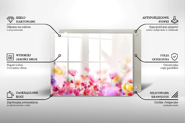 Tagliere in vetro Prato fiorito