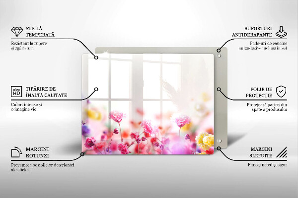 Tagliere in vetro Prato fiorito