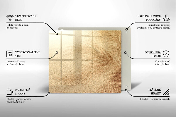 Tagliere in vetro Vacanza sulla spiaggia di sabbia