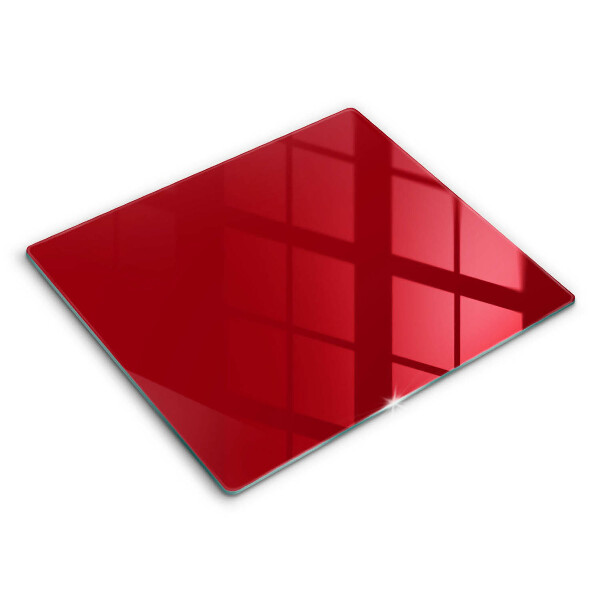 Tagliere in vetro colore rosso