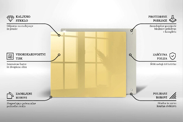 Tagliere in vetro Giallo
