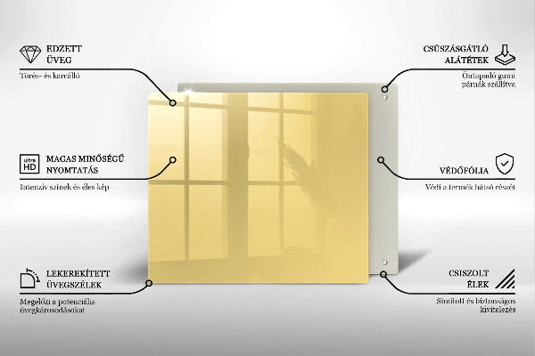 Tagliere in vetro Giallo