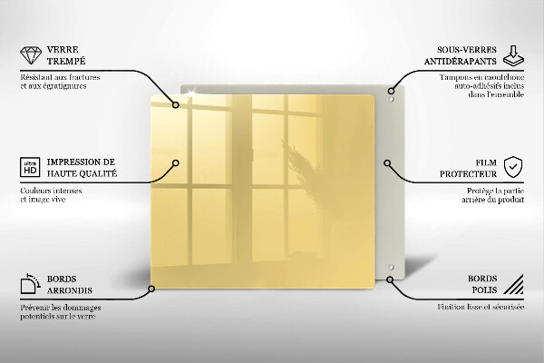 Tagliere in vetro Giallo