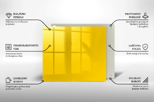 Tagliere in vetro Giallo