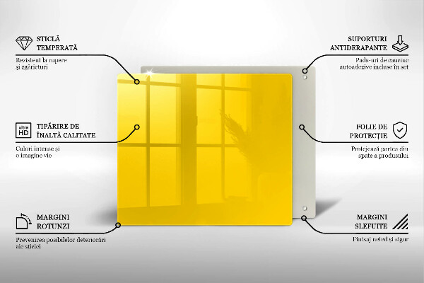 Tagliere in vetro Giallo