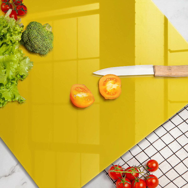 Tagliere in vetro Giallo