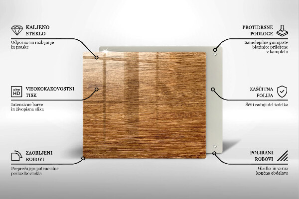 Tagliere in vetro temperato Struttura della tavola di legno