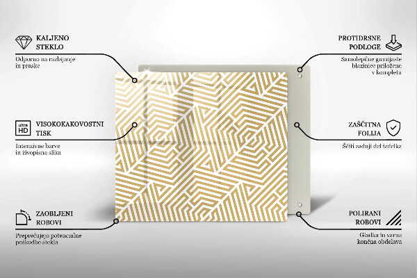 Tagliere in vetro temperato Linee geometriche