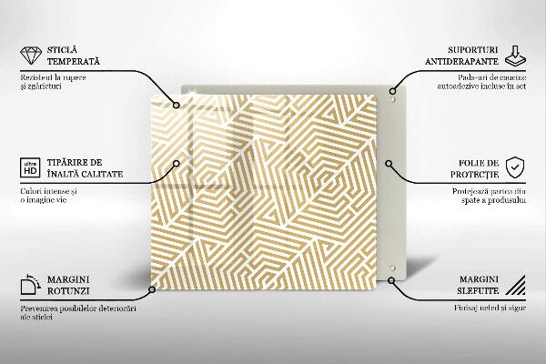 Tagliere in vetro temperato Linee geometriche