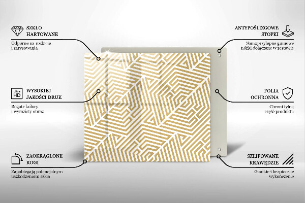 Tagliere in vetro temperato Linee geometriche