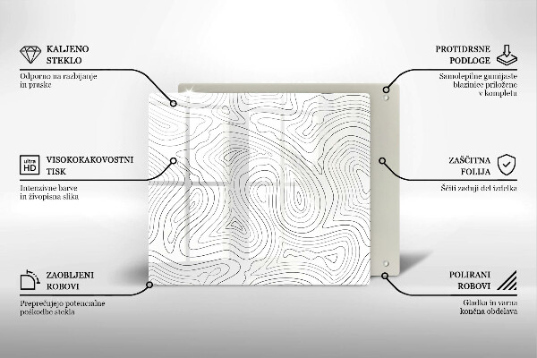 Tagliere in vetro temperato Forme astratte