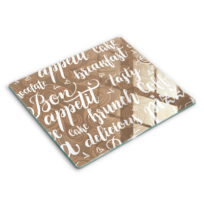 Tagliere in vetro temperato Sottotitoli Bon appetit