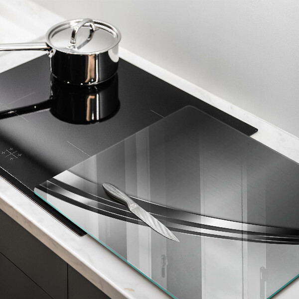 Tagliere in vetro Astrazione del metallo