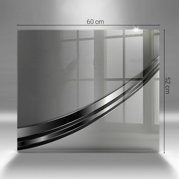 Tagliere in vetro Astrazione del metallo