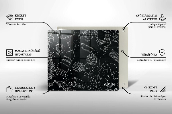 Tagliere in vetro temperato Accessori per la cucina