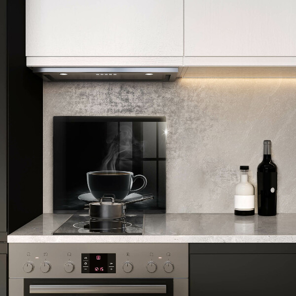 Tagliere in vetro Tazza di caffè calda