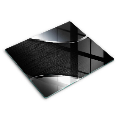 Tagliere in vetro temperato Astrazione del metallo